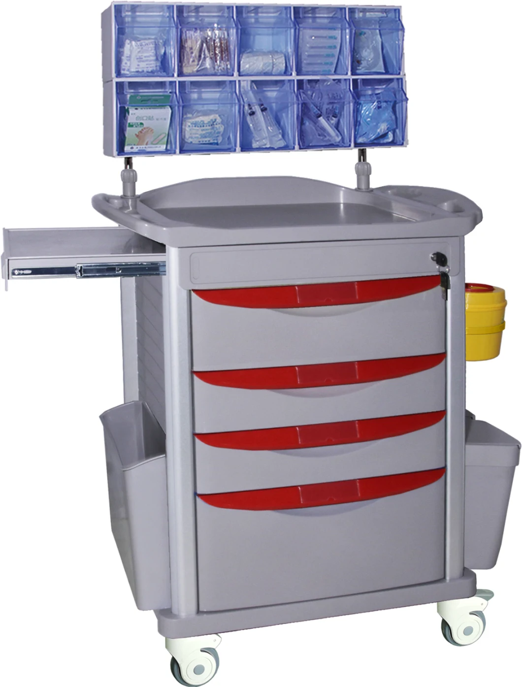 Mn-AC004 Easy Cleaning No Leakage Medical Trolley for Hospital