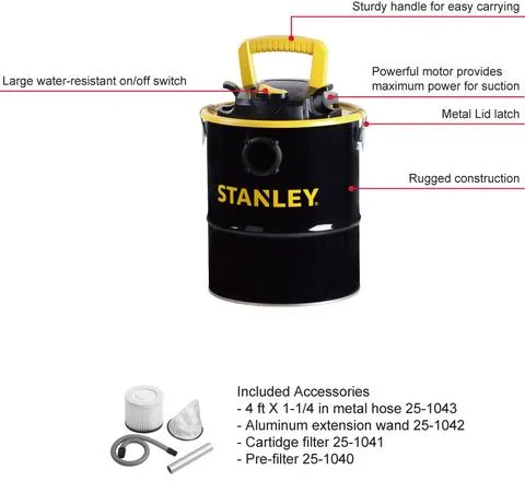 Vacuum Cleaner SL18184 4gallon 4HP Ash Stanley