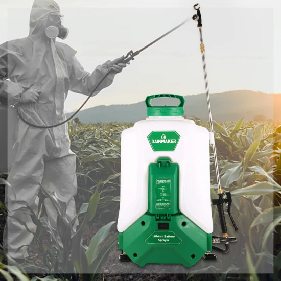 Spruzzatore agricolo portatile ad alta pressione per pesticidi a batteria Rainmaker da 16 litri